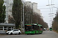 ЛАЗ-Е301D1 #3208 34-го маршрута на улице Валентиновской прибывает на конечную "Восточная Салтовка"