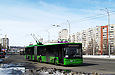 ЛАЗ-Е301D1 #3209 2-го маршрута на проспекте Людвига Свободы возле станции метро "Алексеевская"