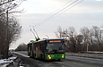 ЛАЗ-Е301D1 #3209 46-го маршрута на Московском проспекте спускается с Плиточного путепровода