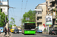 ЛАЗ-Е301D1 #3210 2-го маршрута на проспекте Правды перед Сумской улицей