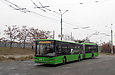 ЛАЗ-Е301D1 #3210 42-го маршрута на конечной станции "Северная Салтовка"