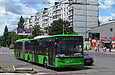 ЛАЗ-Е301D1 #3210 34-го маршрута на улице Валентиновской на перекрестке с проспектом Тракторостроителей