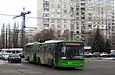 ЛАЗ-Е301D1 #3210 34-го маршрута на улице Валентиновской возле станции метро "Студенческая"