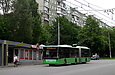 ЛАЗ-Е301D1 #3210 34-го маршрута на улице Валентиновской перед отправлением от остановки "Микрорайон 521"