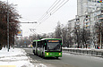 ЛАЗ-Е301D1 #3211 24-го маршрута на Юбилейном проспекте в районе остановки "Салтовский РЭС"