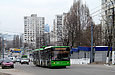 ЛАЗ-Е301D1 #3212 34-го маршрута на улице Блюхера поднимается от станции метро "Студенческая"