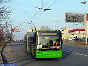 ЛАЗ-Е301D1 #3212 42-го маршрута на улице Гвардейцев-Широнинцев в районе улицы Родниковой