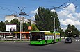 ЛАЗ-Е301D1 #3214 24-го маршрута на проспекте Юбилейном на перекрестке с улицей Гвардейцев Широнинцев