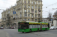 ЛАЗ-Е301D1 #3214 24-го маршрута поворачивает с улицы Богдана Хмельницкого на Московский проспект