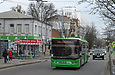 ЛАЗ-Е301D1 #3215 24-го маршрута на площади Защитников Украины возле улицы Военной