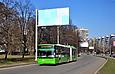 ЛАЗ-Е301D1 #3216 24-го маршрута на проспекте 50-летия ВЛКСМ между остановкой "Салтовский РЭС" и конечной станцией "602 микрорайон"
