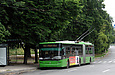 ЛАЗ-Е301D1 #3216 24-го маршрута на Юбилейном проспекте перед отправлением от остановки "Салтовский РЭС"