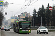 ЛАЗ-Е301D1 #3216 2-го маршрута на проспекте Науки возле улицы Космической
