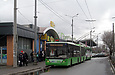 ЛАЗ-Е301D1 #3217 46-го маршрута на Московском проспекте возле станции метро "Индустриальная"