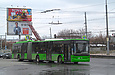 ЛАЗ-Е301D1 #3219 24-го маршрута на проспекте Юбилейном на перекрестке с проспектом Льва Ландау