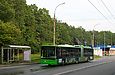 ЛАЗ-Е301D1 #3221 40-го маршрута на улице Деревянко подъезжает к остановке "Дубрава"