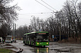 ЛАЗ-Е301D1 #3221 34-го маршрута на улице Валентиновской прибыл на конечную "Восточная Салтовка"