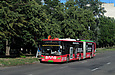 ЛАЗ-Е301D1 #3221 24-го маршрута на Юбилейном проспекте отправляется от остановки "Салтовский РЭС"