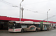 ЛАЗ-Е301D1 #3221 24-го маршрута перед отправлением от конечной "Станция метро "Академика Барабашова"
