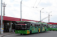 ЛАЗ-Е301D1 #3222 24-го маршрута перед отправлением от конечной "Станция метро "Академика Барабашова"