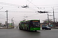 ЛАЗ-Е301D1 #3222 24-го маршрута на проспекте Юбилейном на перекрестке с проспектом Льва Ландау