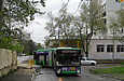 ЛАЗ-Е301D1 #3223 24-го маршрута прибывает на конечную "Станция метро "Защитников Украины"