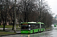 ЛАЗ-Е301D1 #3224 24-го маршрута на Юбилейном проспекте перед отправлением от остановки "Салтовский РЭС"