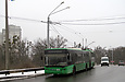 ЛАЗ-Е301D1 #3224 24-го маршрута спускается с Лосевского путепровода