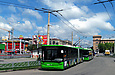 ЛАЗ-Е301D1 #3225 главного маршрута Евро-2012 на конечной станции "Ст.м. "Научная"
