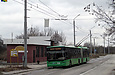 ЛАЗ-Е301D1 #3226 46-го маршрута на бульваре Грицевца перед отправлением от конечной "Микрорайон "Горизонт"