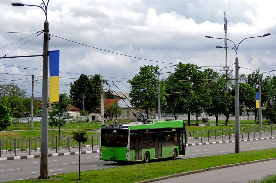 PTS 12 #2703 49-го маршрута на проспекте Гагарина в районе Сычёвского переулка