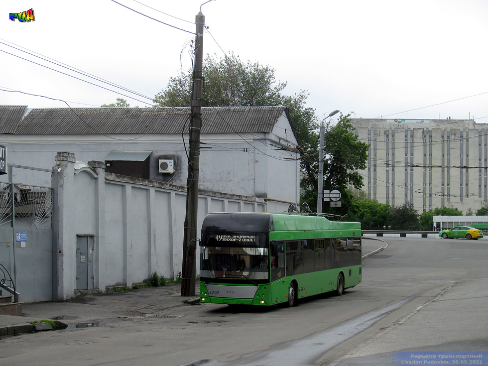 PTS-12 #2707 49-го маршрута на улице Кузнечной возле улицы Университетской