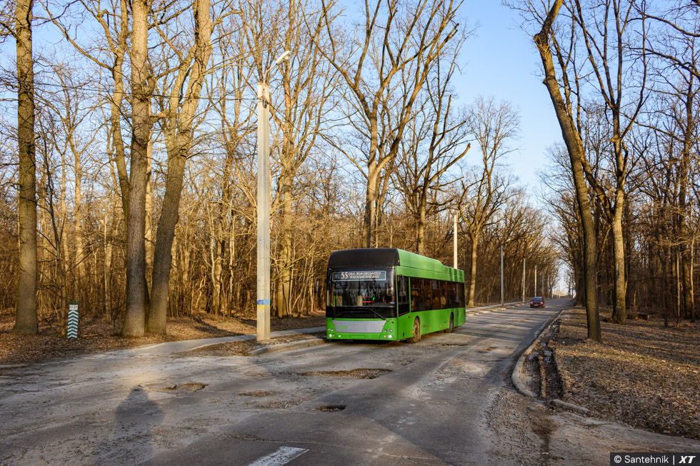 PTS-12 #2738 55-го маршрута на улице Рудика возле Харьковского шоссе