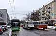 PTS 12 #2743, T3-ВПСт #317 12-го маршрута и Tatra-T3SUCS #310 20-го маршрута на улице Евгения Котляра  в районе улицы Славянской