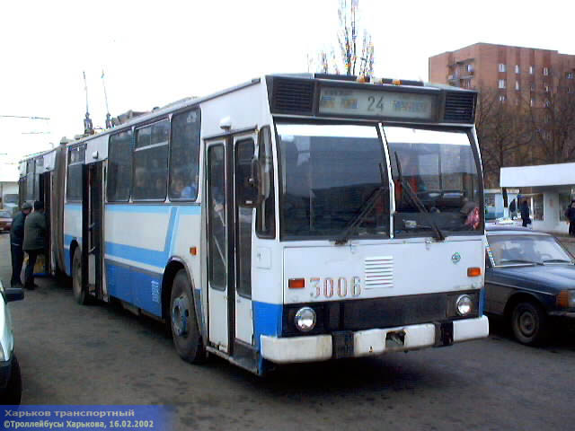 ROCAR-E217 #3006 24-го маршрута на проспекте 50-летия ВЛКСМ возле улицы Гвардейцев-Широнинцев