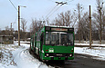 ROCAR-E217 #3018 2-го маршрута на разворотном круге конечной станции "Проспект Жуковского"