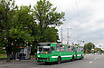 ROCAR-E217 #3021 2-го маршрута на улице Сумской перед отправлением от остановки "Сокольники"
