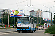 ROCAR-E217 #3025 2-го маршрута перед выездом с разворотного круга конечной станции "Проспект Победы"