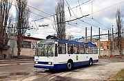 Škoda-14Tr18/6M #2401 на территории КП "Троллейбусное депо №2"
