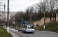 Škoda-14Tr18/6M #2401 11-го маршрута на Карповском спуске в районе Парка-стадиона "Свет Шахтера"