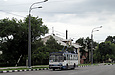 Škoda-14Tr18/6M #2402 5-го маршрута на проспекте Гагарина в районе улицы Южнопроектной