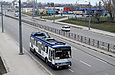 Škoda-14Tr18/6M #2402 5-го маршрута на проспекте Гагарина возле железнодорожного путепровода