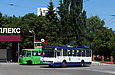 Škoda-14Tr18/6M #2404 18-го маршрута отправляется с конечной станции "Больница скорой помощи"