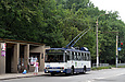 Škoda-14Tr18/6M #2404 35-го маршрута на улице Гвардейцев-Широнинцев перед отправлением от остановки "Микрорайон 607"
