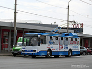 Skoda-14Tr18/6M #2406 3-го маршрута на проспекте Героев Сталинграда возле остановки "Микрорайон 28"