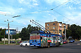Skoda-14Tr18/6M #2408 27-го маршрута на пересечении улиц Нариманова, Полтавский шлях и Елизарова
