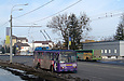 Škoda-14Tr18/6M #2410 5-го маршрута на проспекте Гагарина в районе железнодорожного путепровода