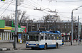 Škoda-14Tr18/6M #2411 18-го маршрута на проспекте Науки возле станции "Научная"