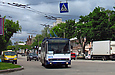 Skoda-14Tr18/6M #2413 11-го маршрута на улице Конева поворачивает в переулок Симферопольский