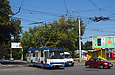 Skoda-14Tr18/6M #2413 35-го маршрута на улице Гвардейцев Широнинцев на перекрестке с улицей Валентиновской